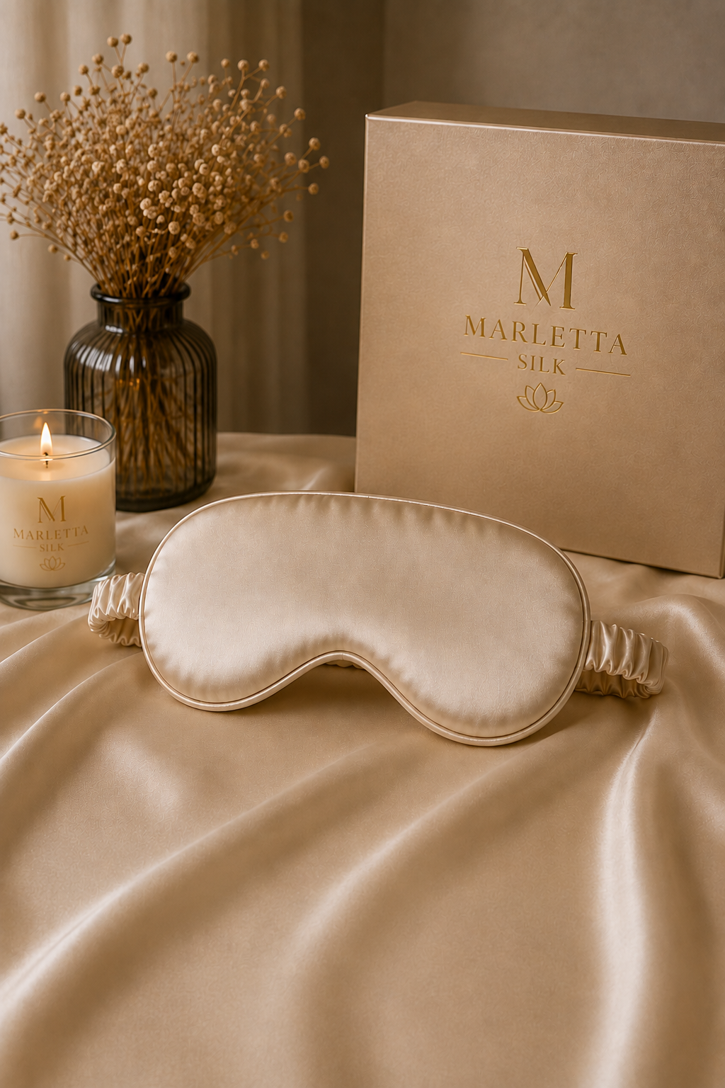 COMING SOON I MARLETTA SILK 100% Mulberry Silk Sleep Mask