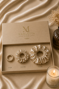 COMING SOON I MARLETTA SILK 100% Mulberry Silk Scrunchies Set
